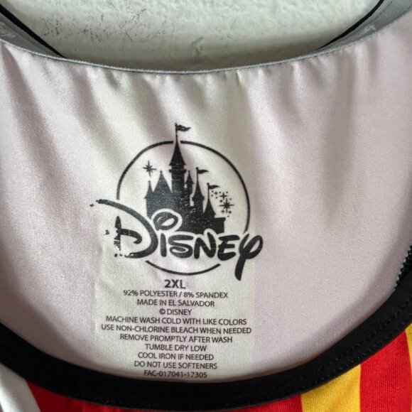 Run Disney MICKIE Mouse Runners Tank Top Womens 2XL MARATHON RED SPIRIT JERSEY - Picture 2 of 9